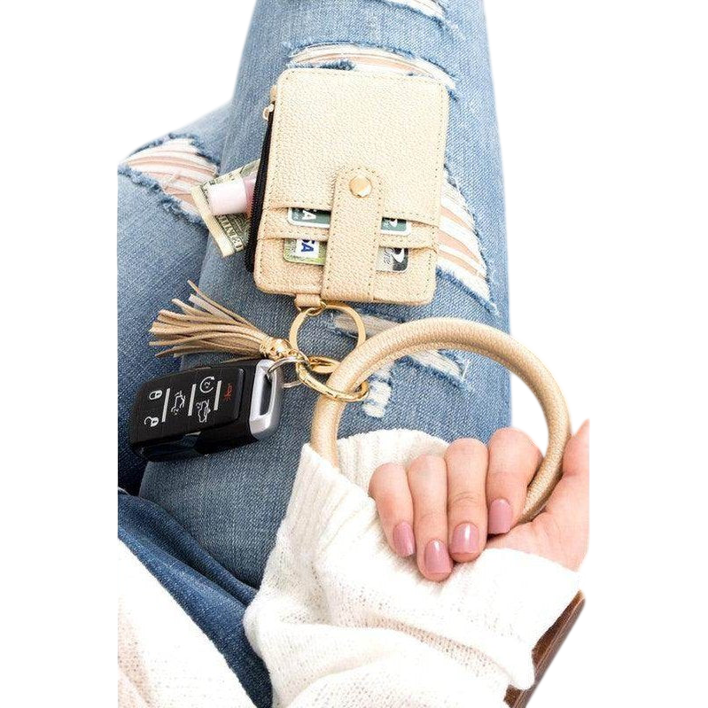 ID Holder Keychain Bracelet for Essentials