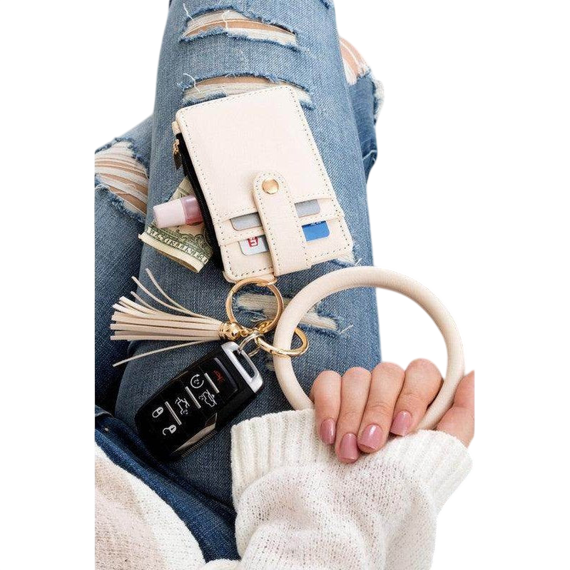 ID Holder Keychain Bracelet for Essentials
