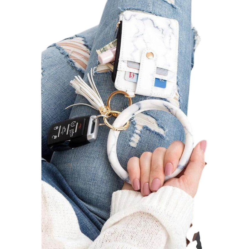 ID Holder Keychain Bracelet for Essentials
