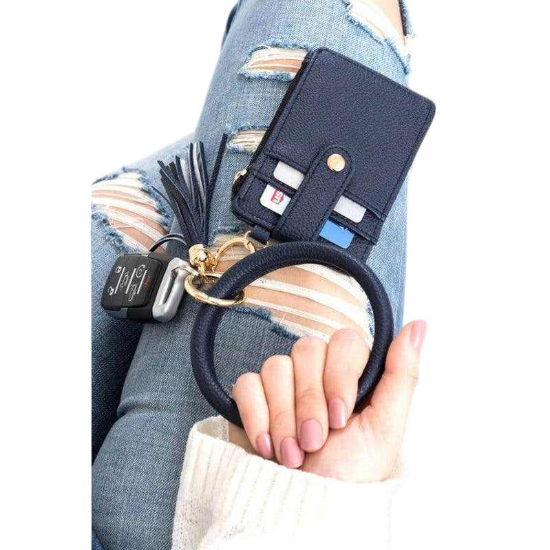 ID Holder Keychain Bracelet for Essentials