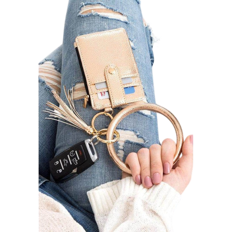 ID Holder Keychain Bracelet for Essentials