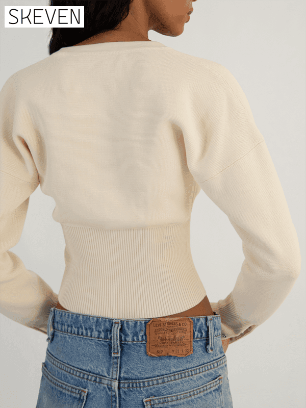 New Women's Fit Sexy Cardigan Button Sweater clothes clothing long sleeve top shirt shirts Sweater sweaters Sweatshirt top tops