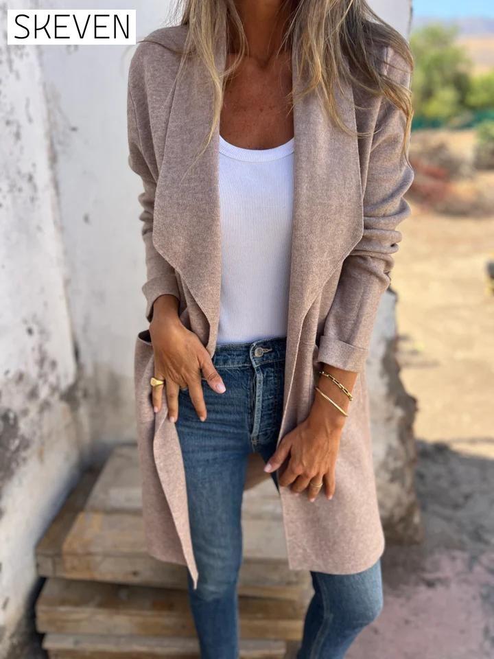 Casual Lapel Cardigan Jacket cotton Jacket