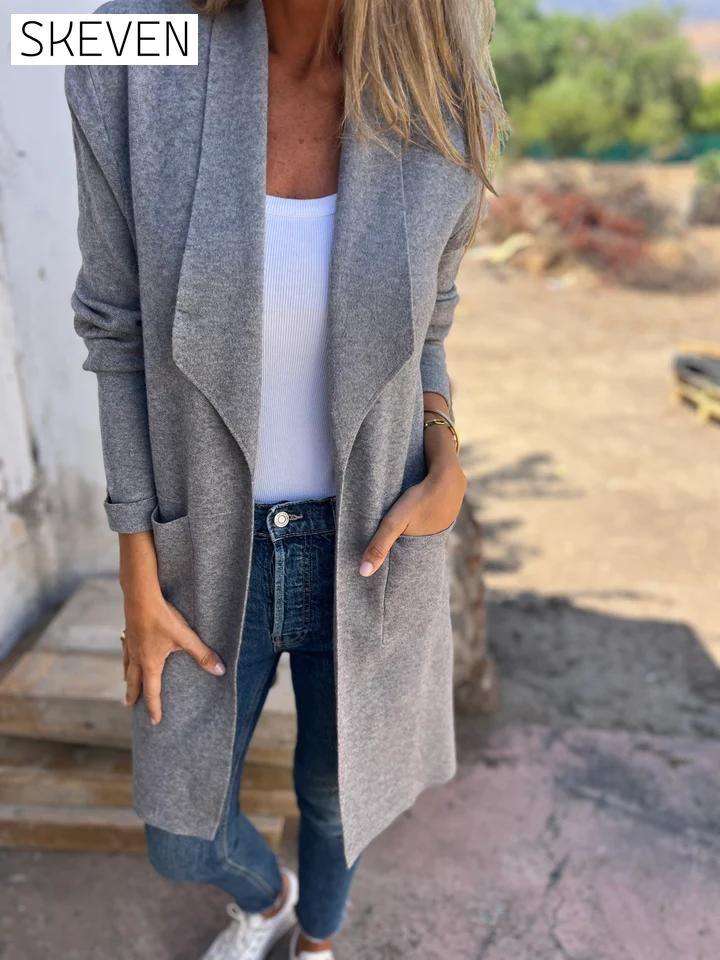 Casual Lapel Cardigan Jacket cotton Jacket