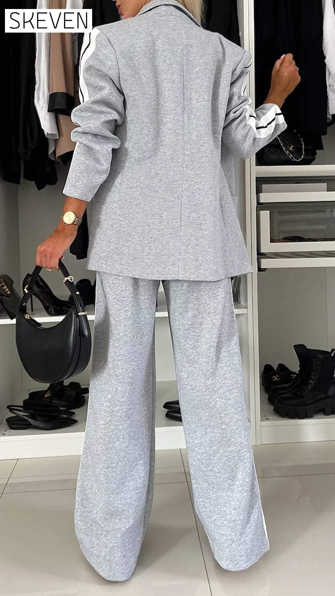 Women's Lapel Long Sleeve Casual Suit Suit