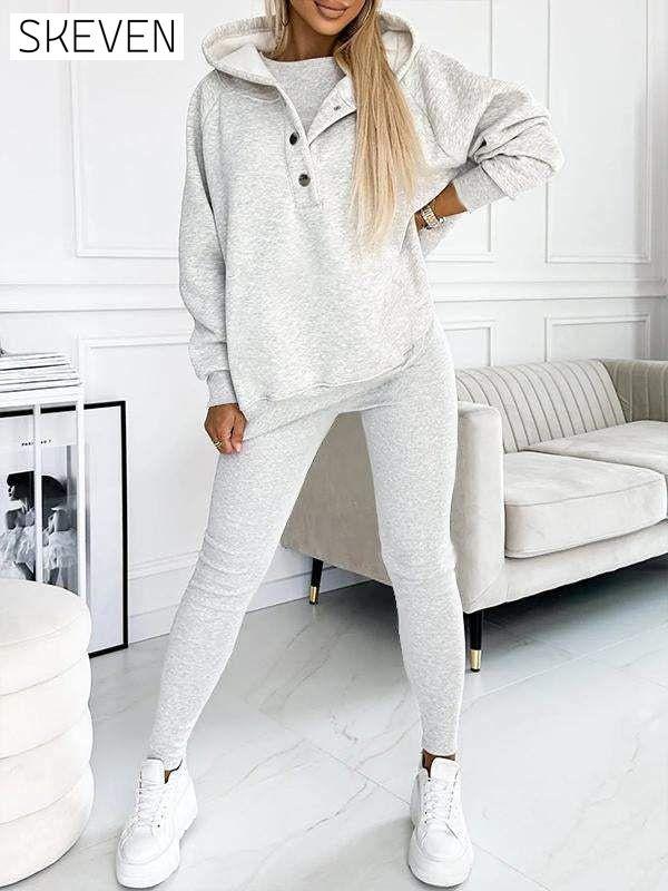 (S-5XL) Plus Size Hooded Casual and Comfortable Sweatshirt Two-piece Suit suit Two-piece Suit