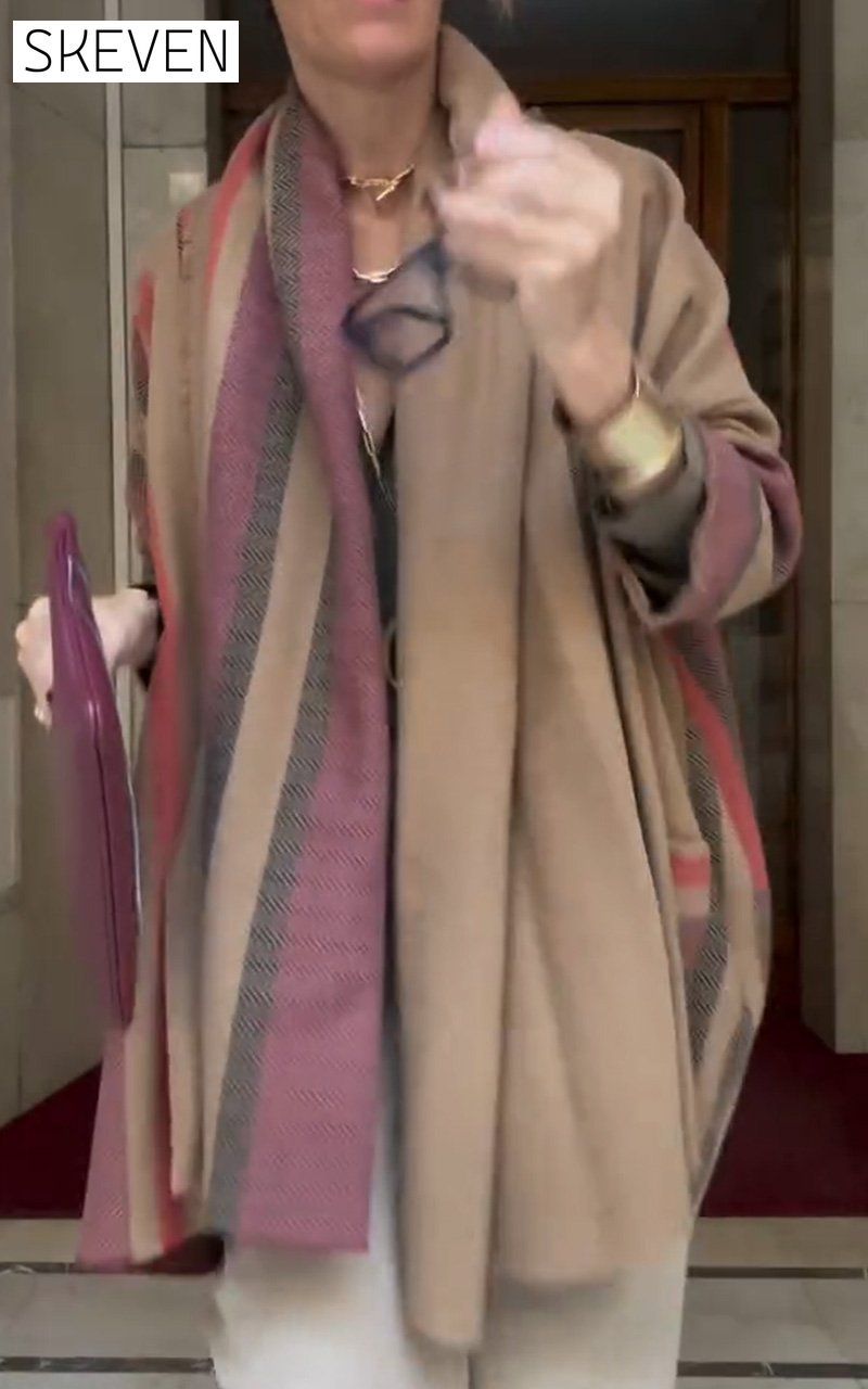 Women's vintage plaid woolen cardigan Sweaters Tops