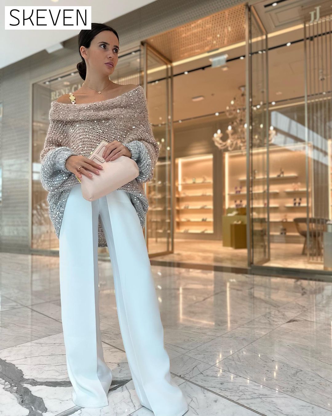 Women's Sparkling Sweater Top Sweater Top