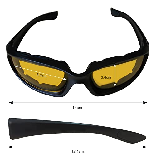 Kofdwno Goggles for Motorcycle - UV Protection & Clarity