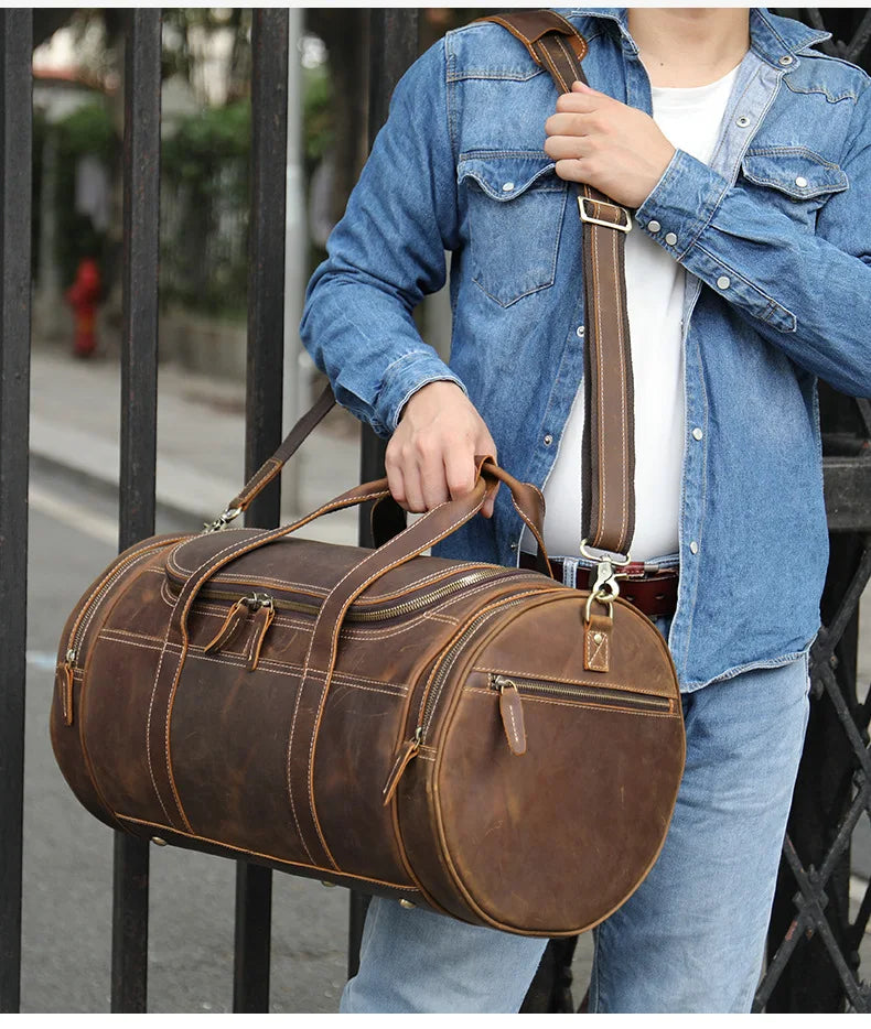 Leather Crossbody Mini Bag for Travel Enthusiasts