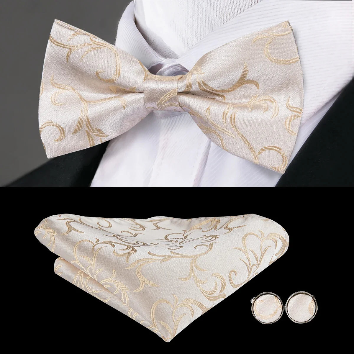 Mens Bow Tie Collection with Matching Pocket Squares