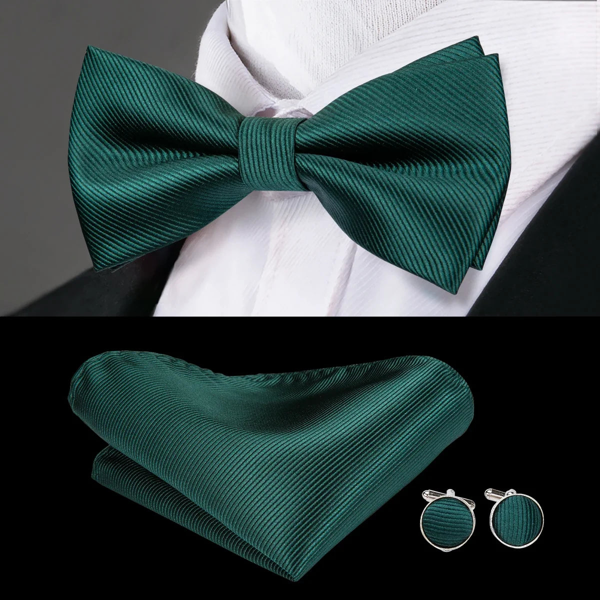 Mens Bow Tie Collection with Matching Pocket Squares