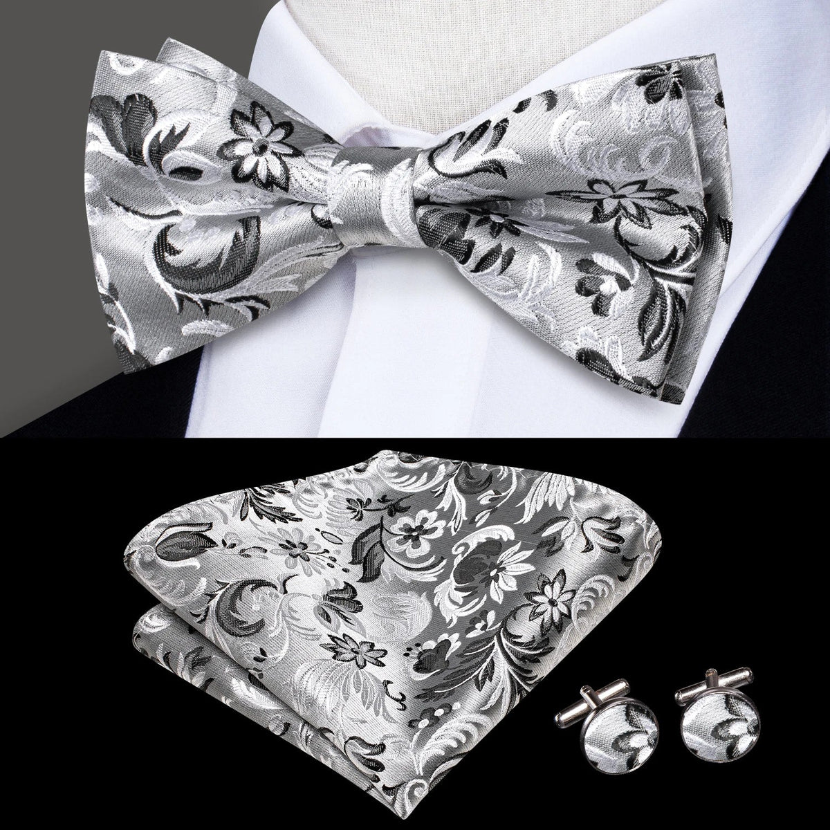 Mens Bow Tie Collection with Matching Pocket Squares