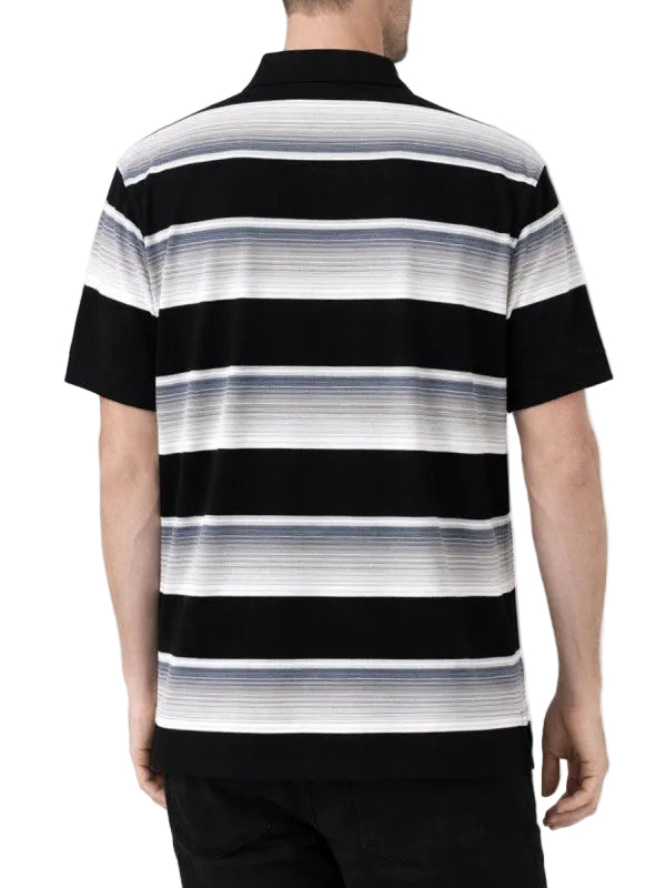Men's Colorful Striped Polo Shirt for Vacation Style