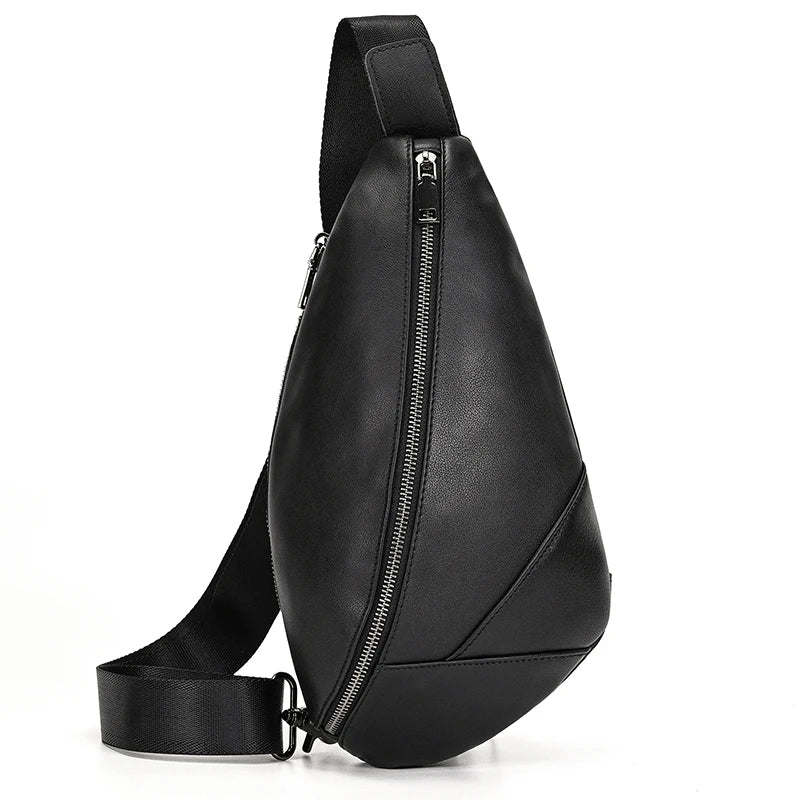 Mens Sling Bag - Quality Leather Travel Essential