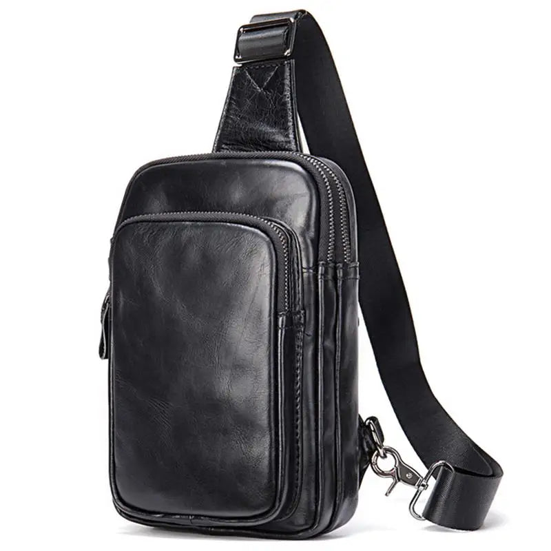 Mens Sling Bag - Quality Leather Travel Essential