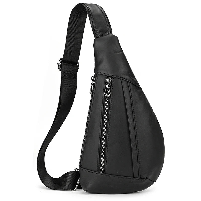 Mens Sling Bag - Quality Leather Travel Essential