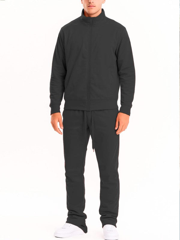Men's Solid Flare Stacked Set - Stylish Activewear