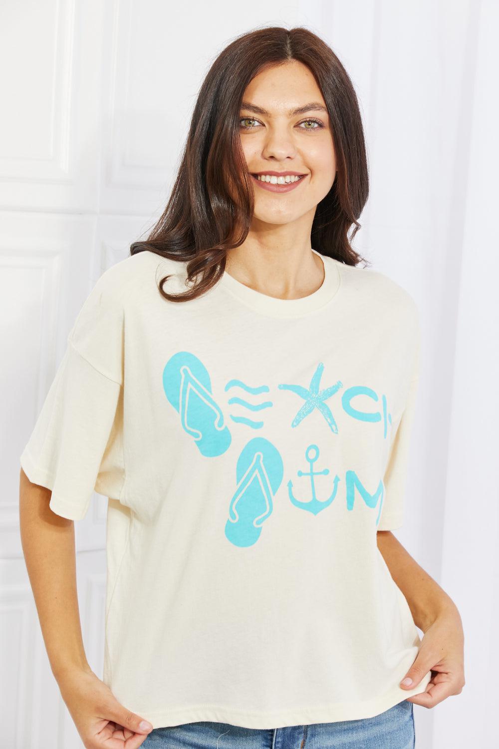 Blue Zone Planet |  mineB Beach Bum Full Size Graphic T-Shirt