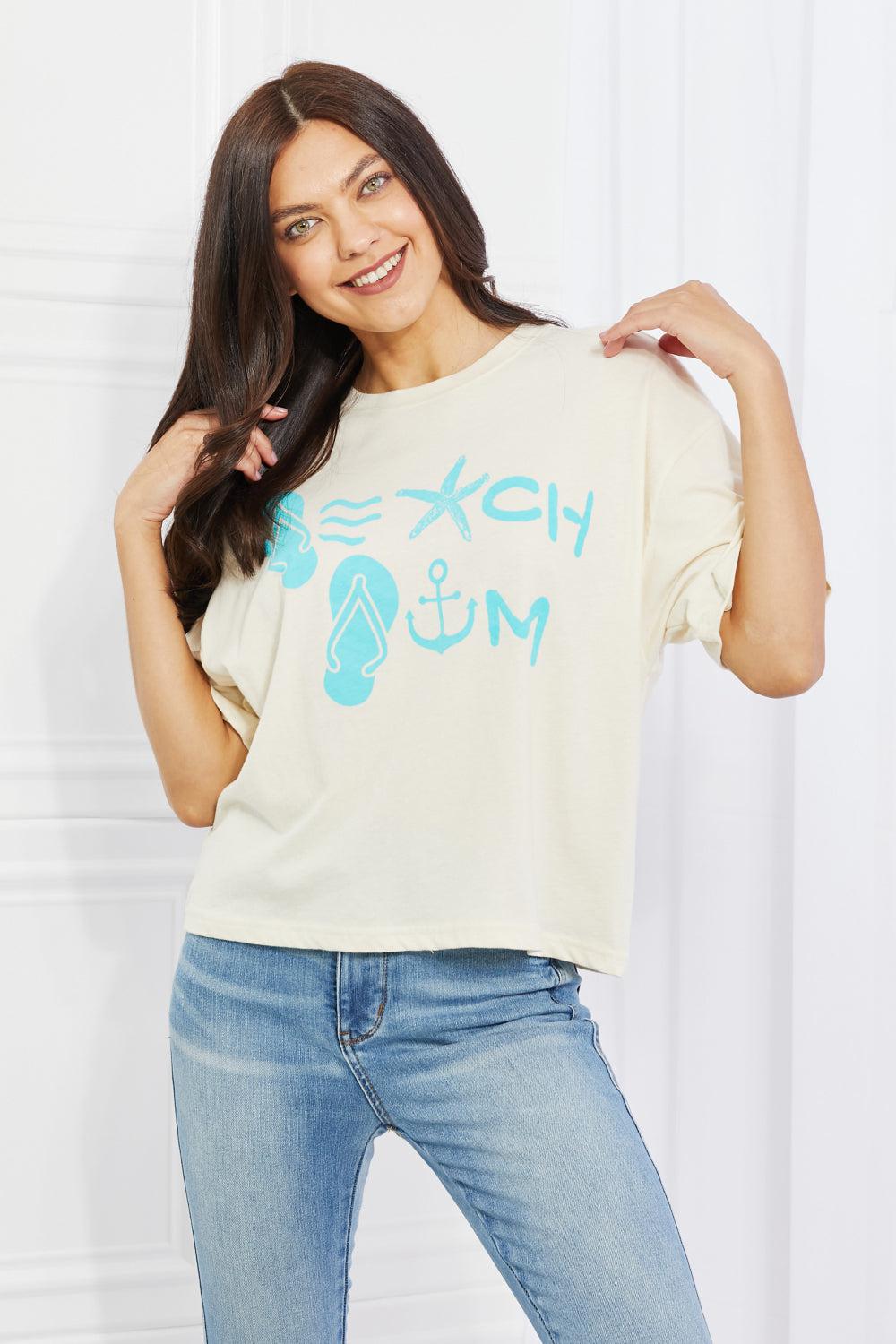 Blue Zone Planet |  mineB Beach Bum Full Size Graphic T-Shirt