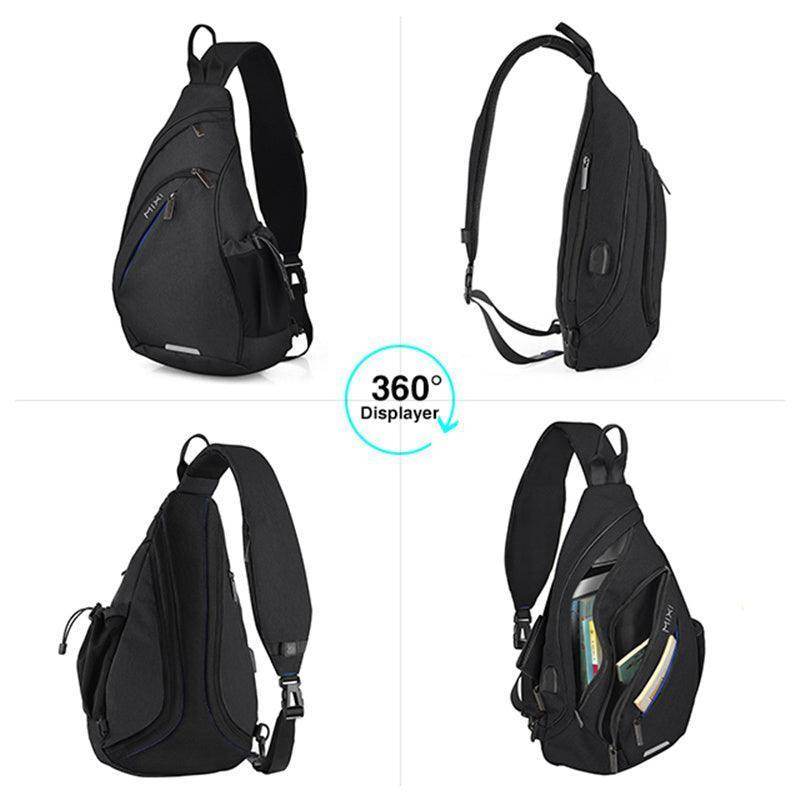 VacationGrabs USB Charging Crossbody Backpack