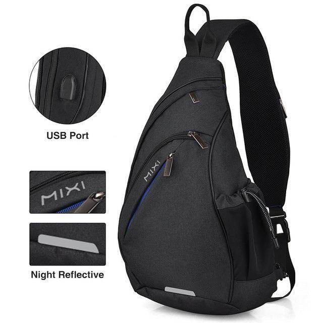 VacationGrabs USB Charging Crossbody Backpack
