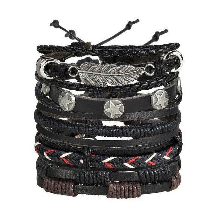 VacationGrabs Multi-Layered Bracelets for Men - Modern