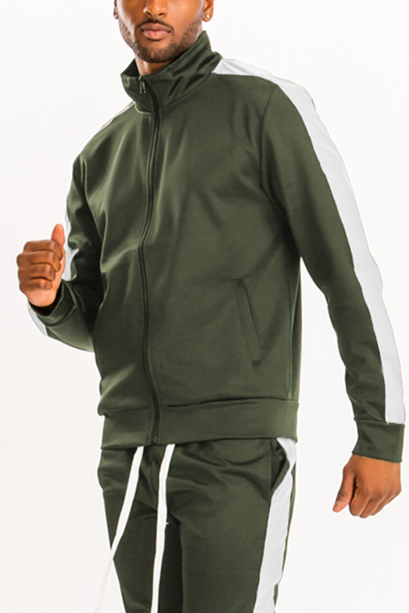 Men's Single Stripe Full-Zip Track Jacket