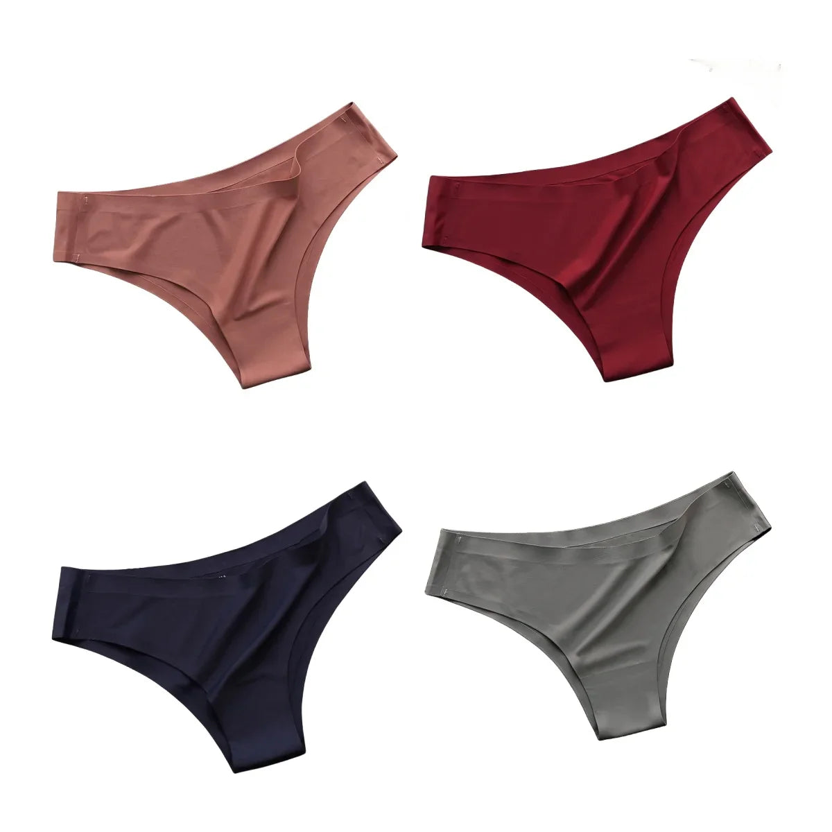 4-Pack Women's Seamless Panties for Comfortable Fit