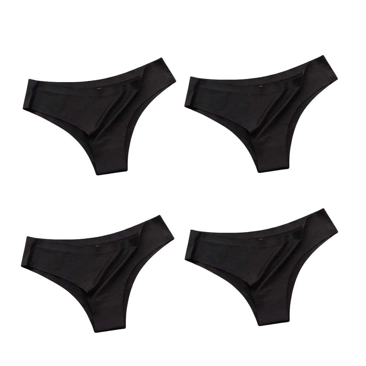 4-Pack Women's Seamless Panties for Comfortable Fit