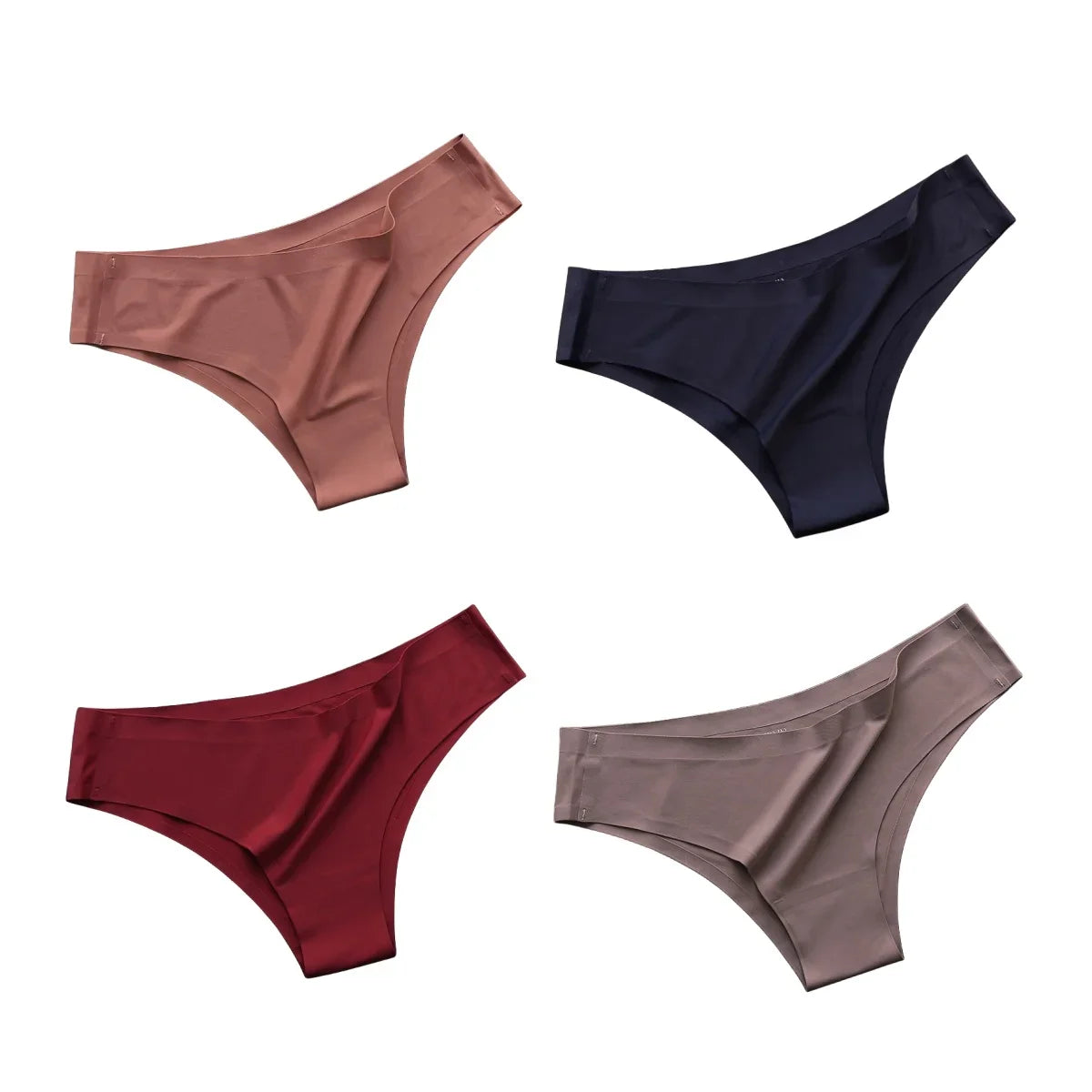 4-Pack Women's Seamless Panties for Comfortable Fit