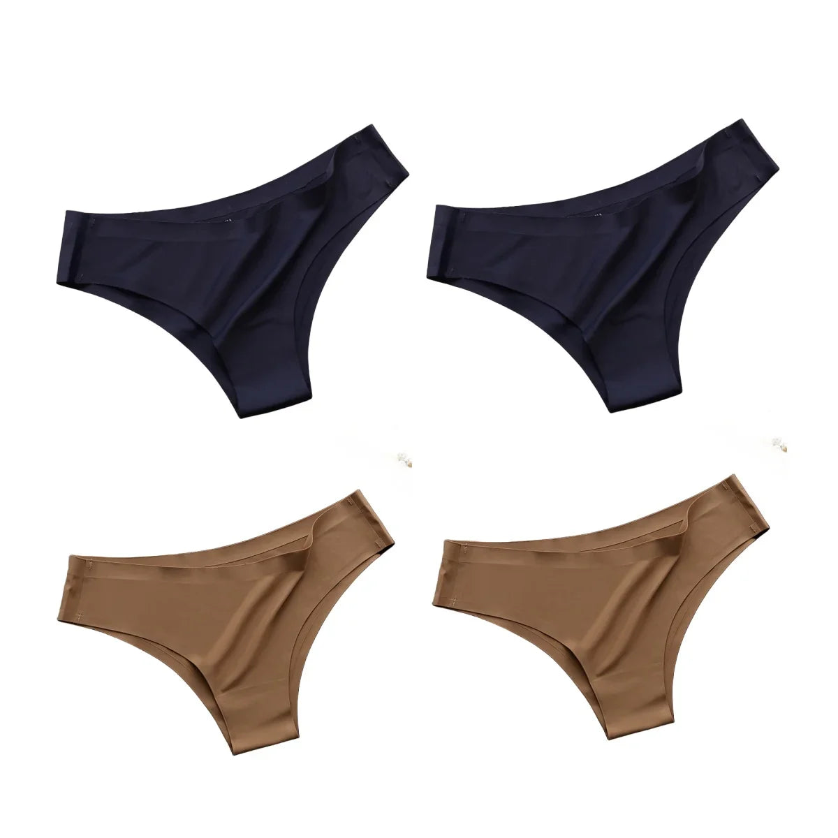 4-Pack Women's Seamless Panties for Comfortable Fit