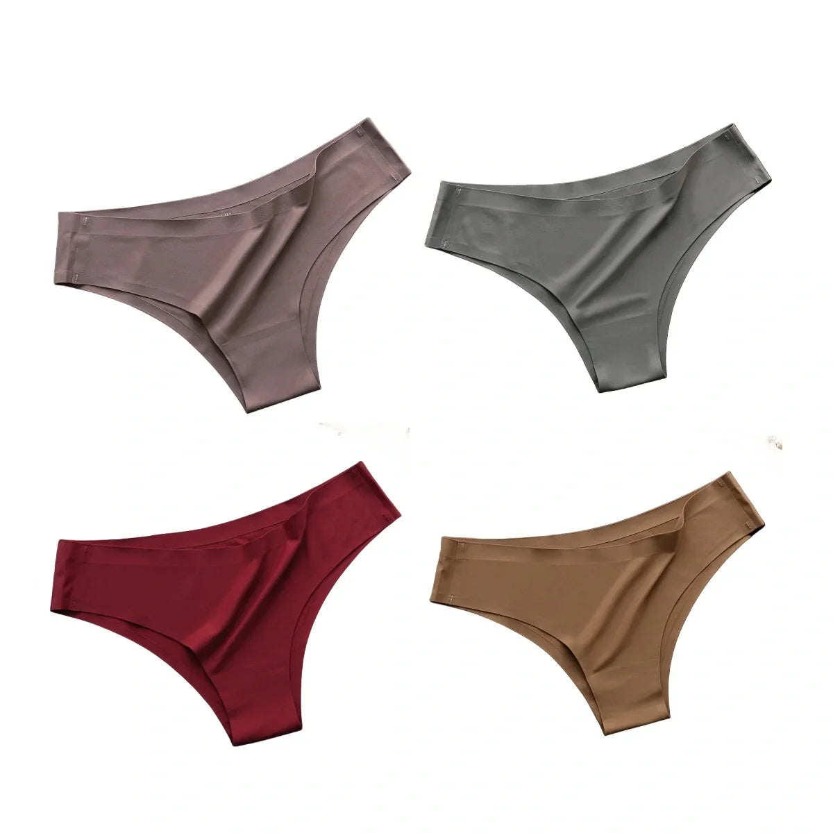 4-Pack Women's Seamless Panties for Comfortable Fit