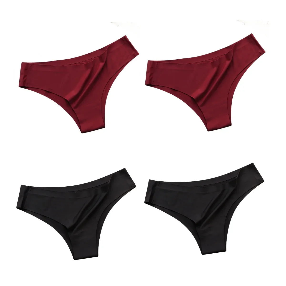 4-Pack Women's Seamless Panties for Comfortable Fit