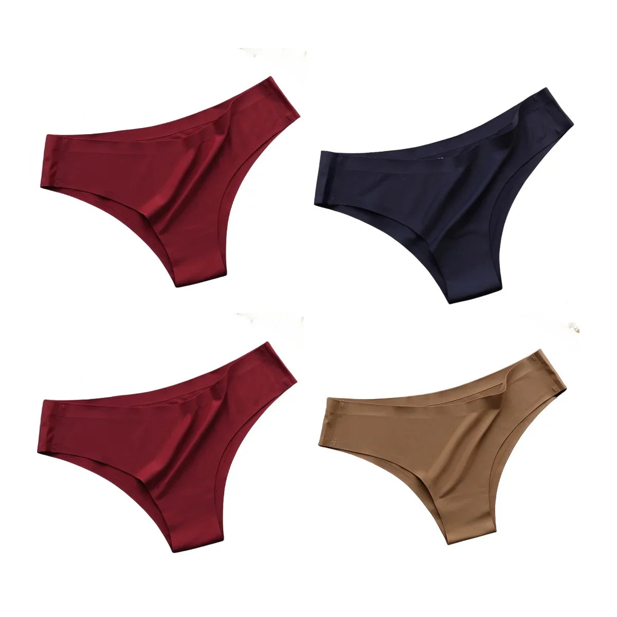 4-Pack Women's Seamless Panties for Comfortable Fit
