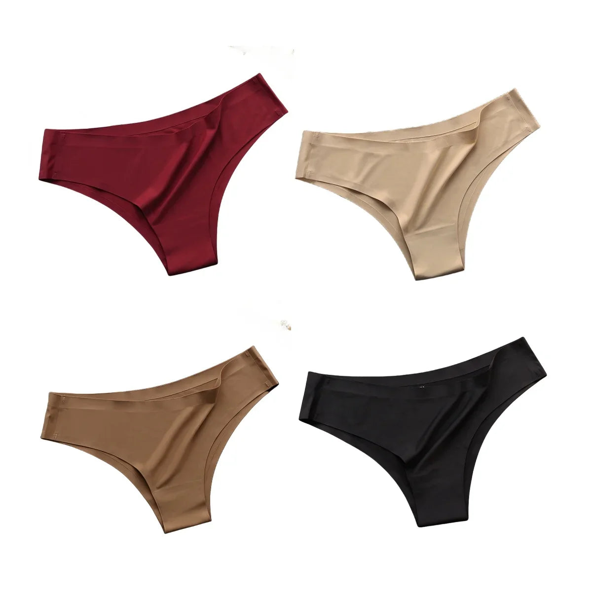 4-Pack Women's Seamless Panties for Comfortable Fit
