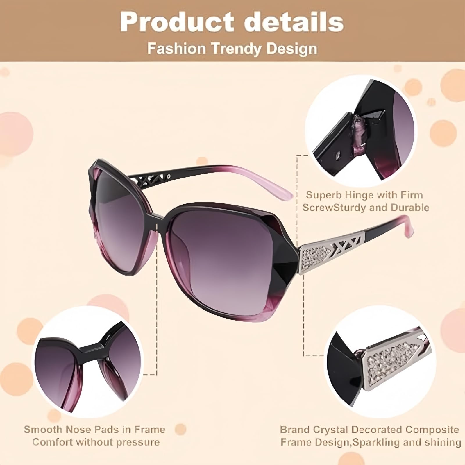 Chic Polarized Sunglasses for Women Travelers