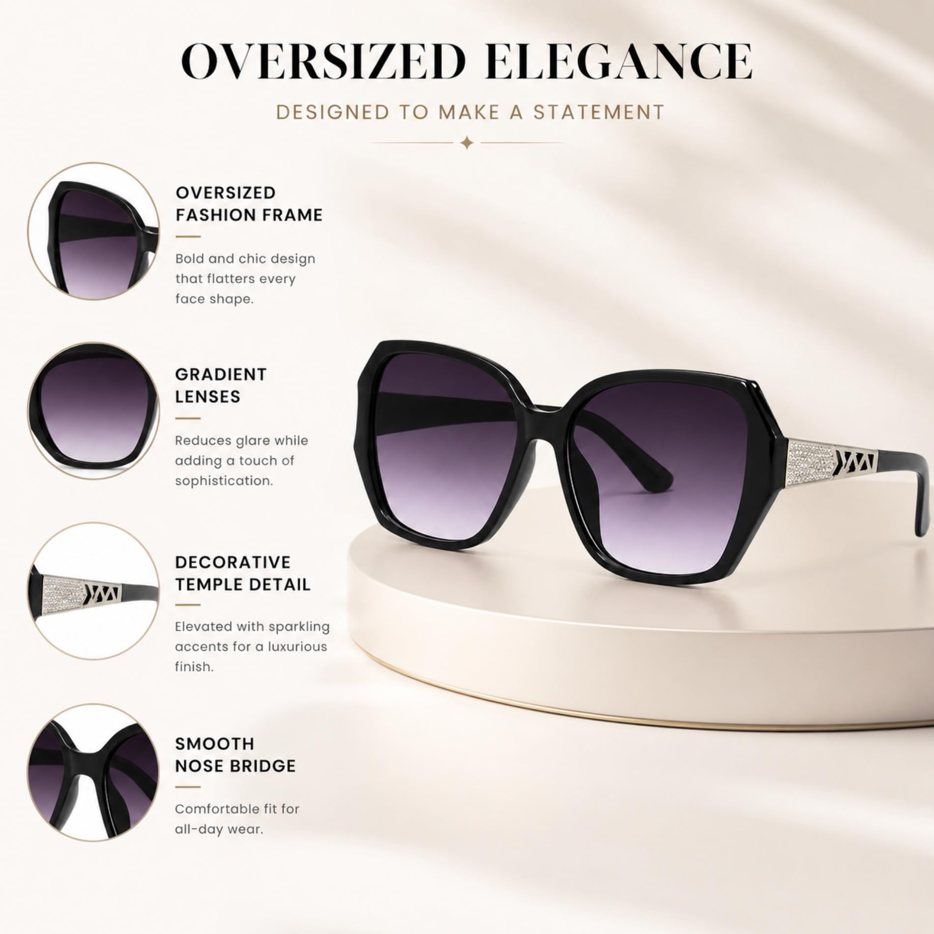 Chic Polarized Sunglasses for Women Travelers