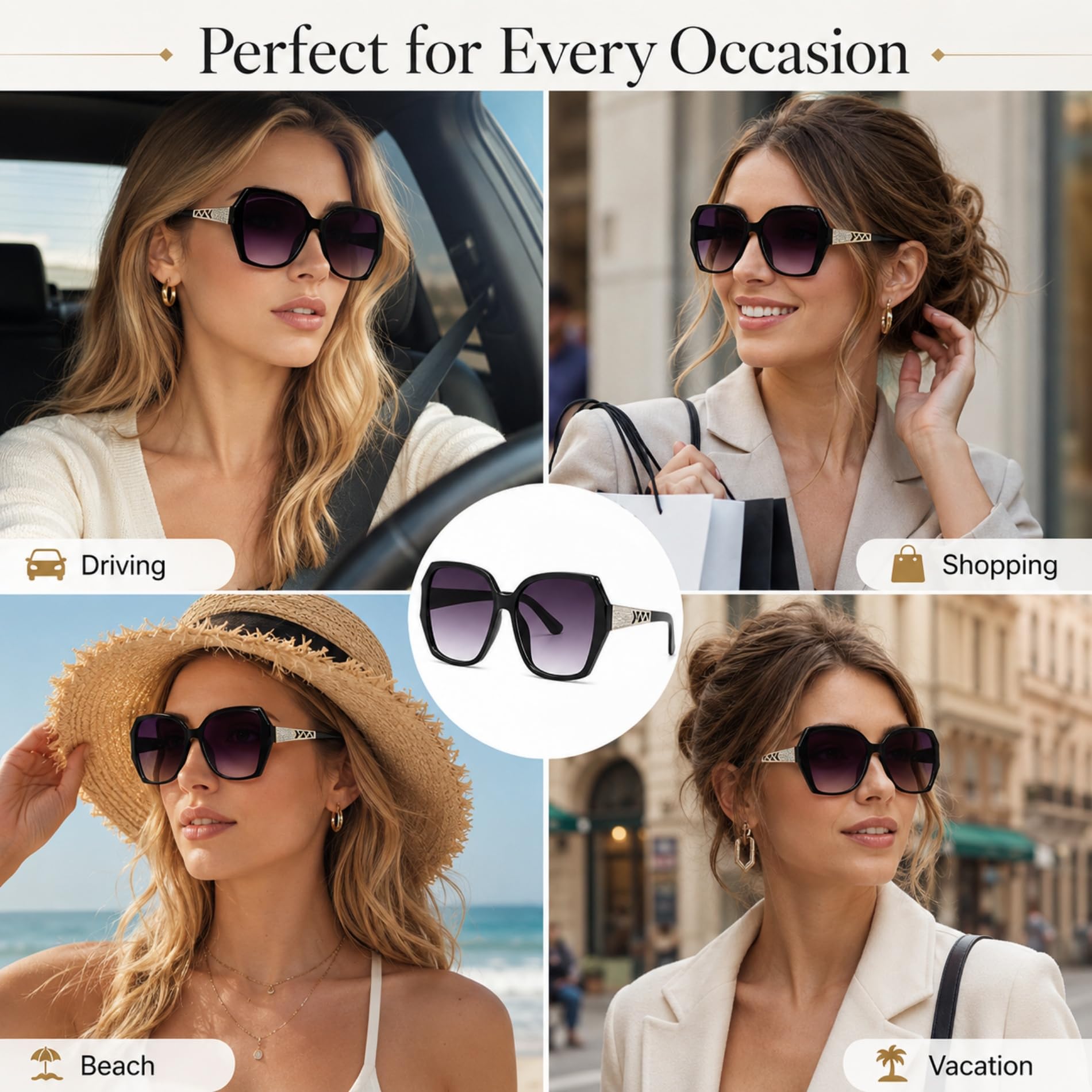 Chic Polarized Sunglasses for Women Travelers