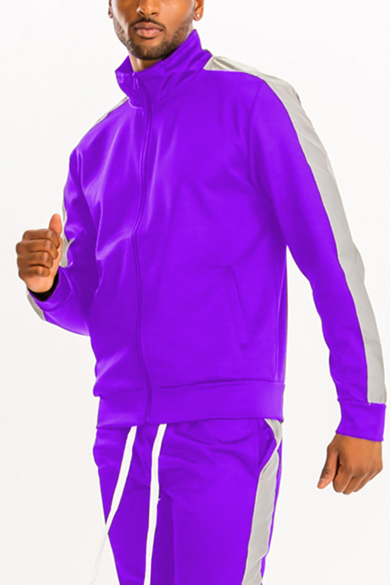 Men's Single Stripe Full-Zip Track Jacket