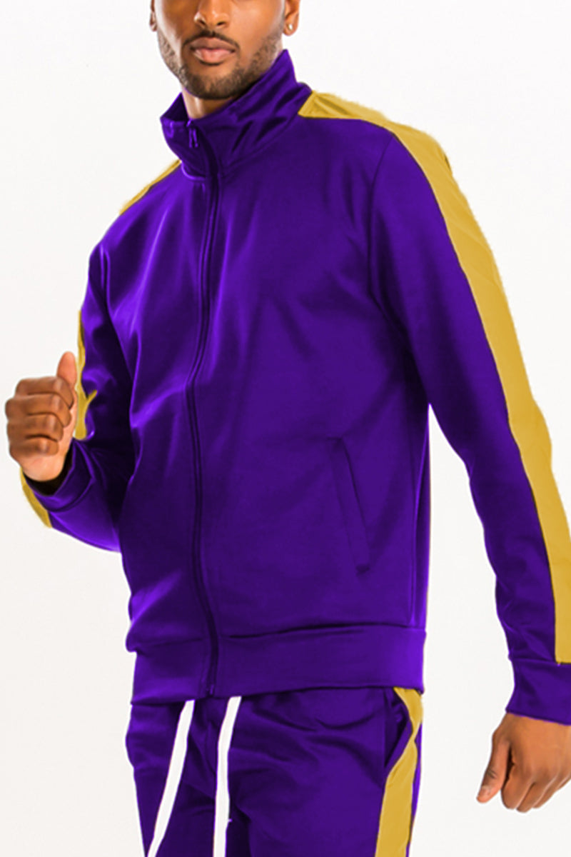 Men's Single Stripe Full-Zip Track Jacket