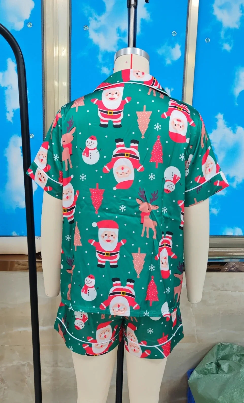 Festive Satin Sleepwear Sets for Women