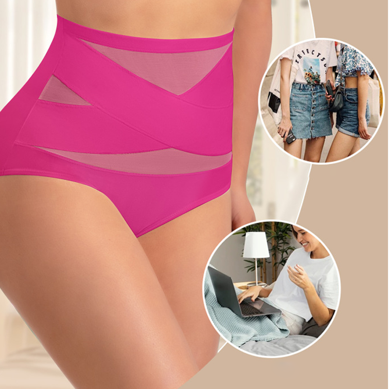 💖💖Last Day-Buy 1 Get 3 Packs💖Plus-Size High-Waist Cross Tummy Control Panties