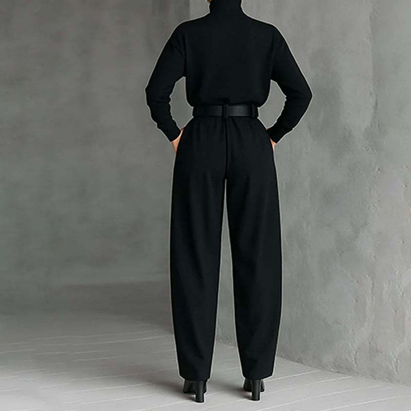 ⏳Limited-time 50% off⏰Women’s Elegant Turtleneck Top & High-Waist Pants Set👚👖