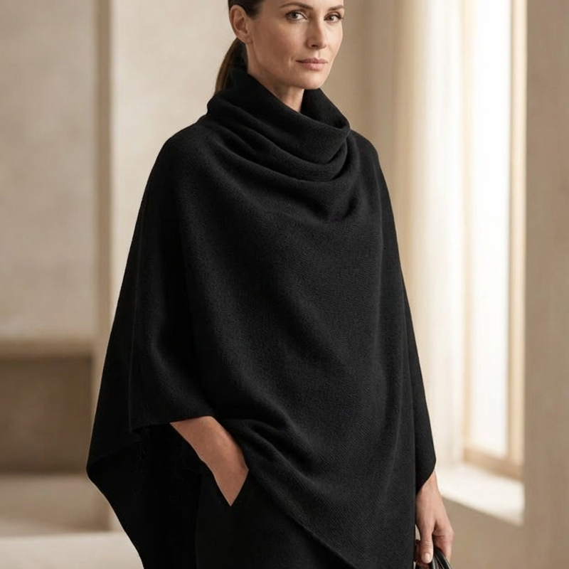 ⏳Limited-time 49% off⏰Women's Cowl Neck Cape & Wide-Leg Pants Set👚👖