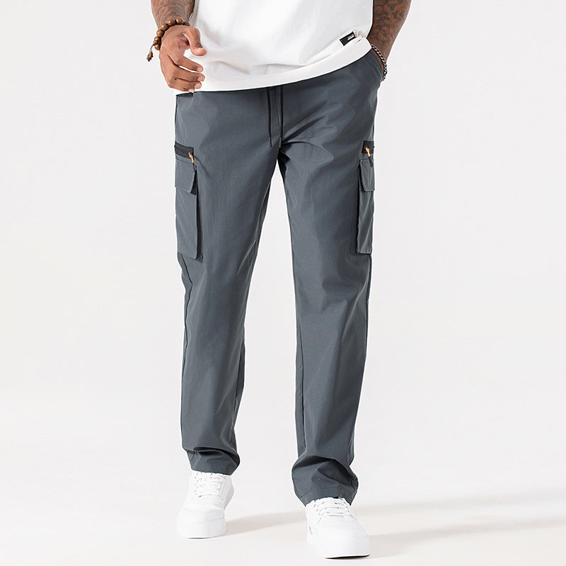 👖⏳ LAST DAY SALE ONLY ￡13.99!!🔥 Men's Casual Cargo Pants with Multiple Pockets – Adjustable Waist, Durable Fabric 🏔️