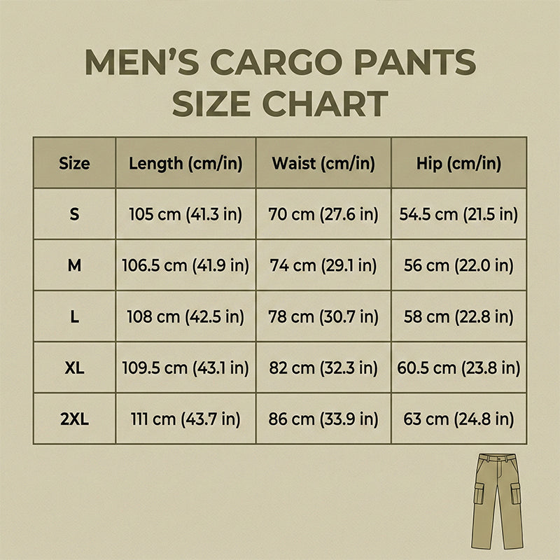 👖⏳ LAST DAY SALE ONLY ￡13.99!!🔥 Men's Casual Cargo Pants with Multiple Pockets – Adjustable Waist, Durable Fabric 🏔️