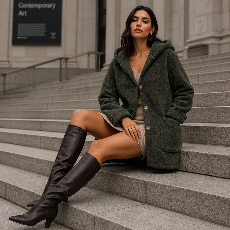 🌸 49% OFF NOW!Women's Cozy Warm Hooded Jacket