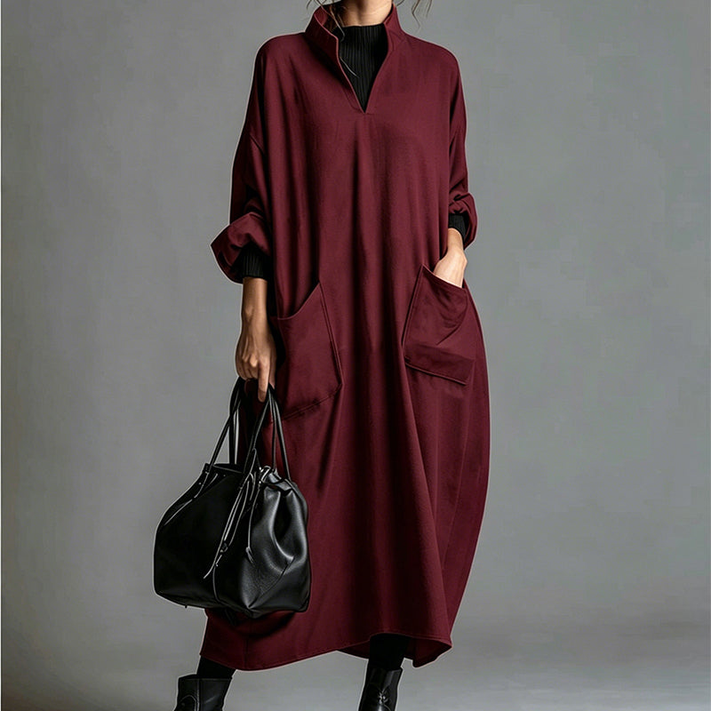 🍁New Fall Collection-Women's Loose Draping Dress with Pockets