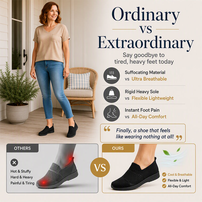 Women's Breathable Knit Flat Shoes